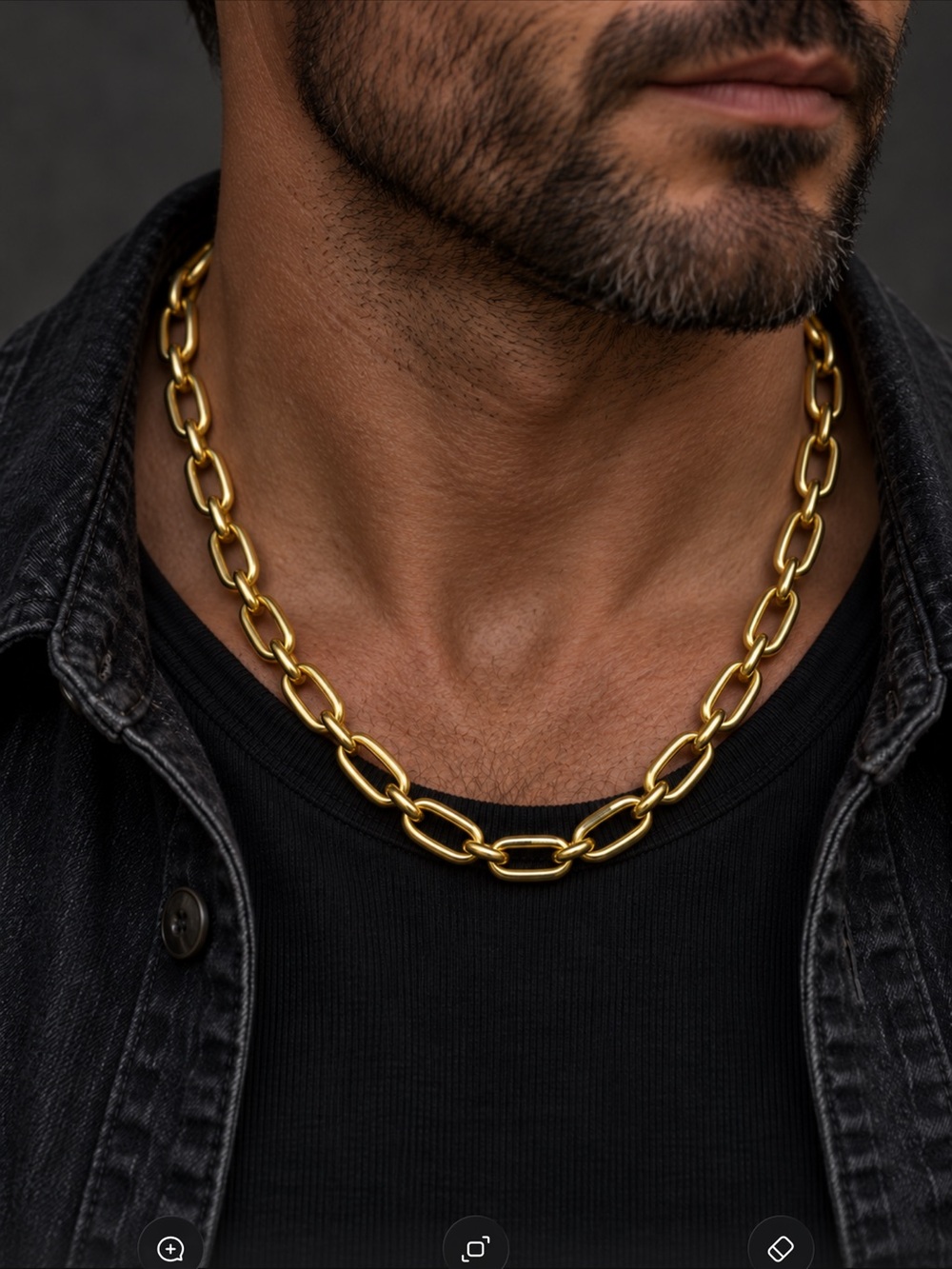 EFFY Men's Gold-Plated 925 Sterling Silver Chain Necklace